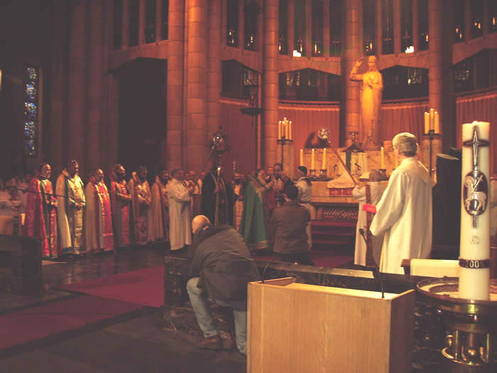Zeremonie der Bischofsweihe